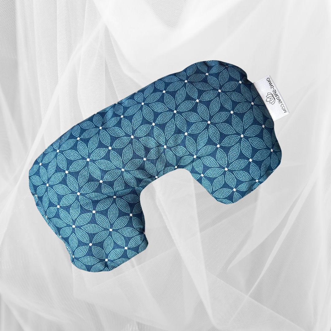 Handmade in the USA, Sinus Relief Pillow, organic flaxseed provides light pressure for soothing comfort