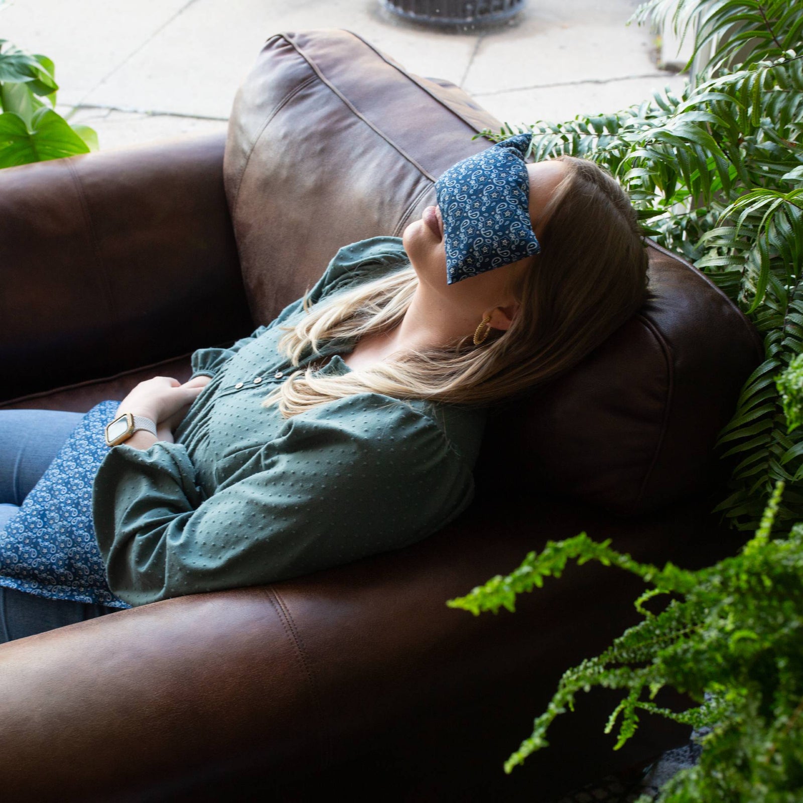 Organic flax seed, essential oil pillows for travel, neck, eye, sinus