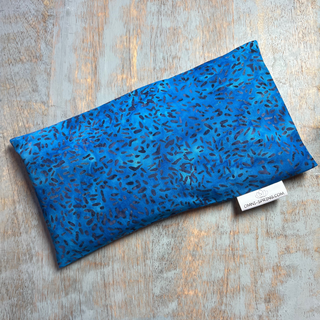 Snuggy Eye Pillows filled with organic flaxseed, unscented, lavender or your choice of aromatherapy