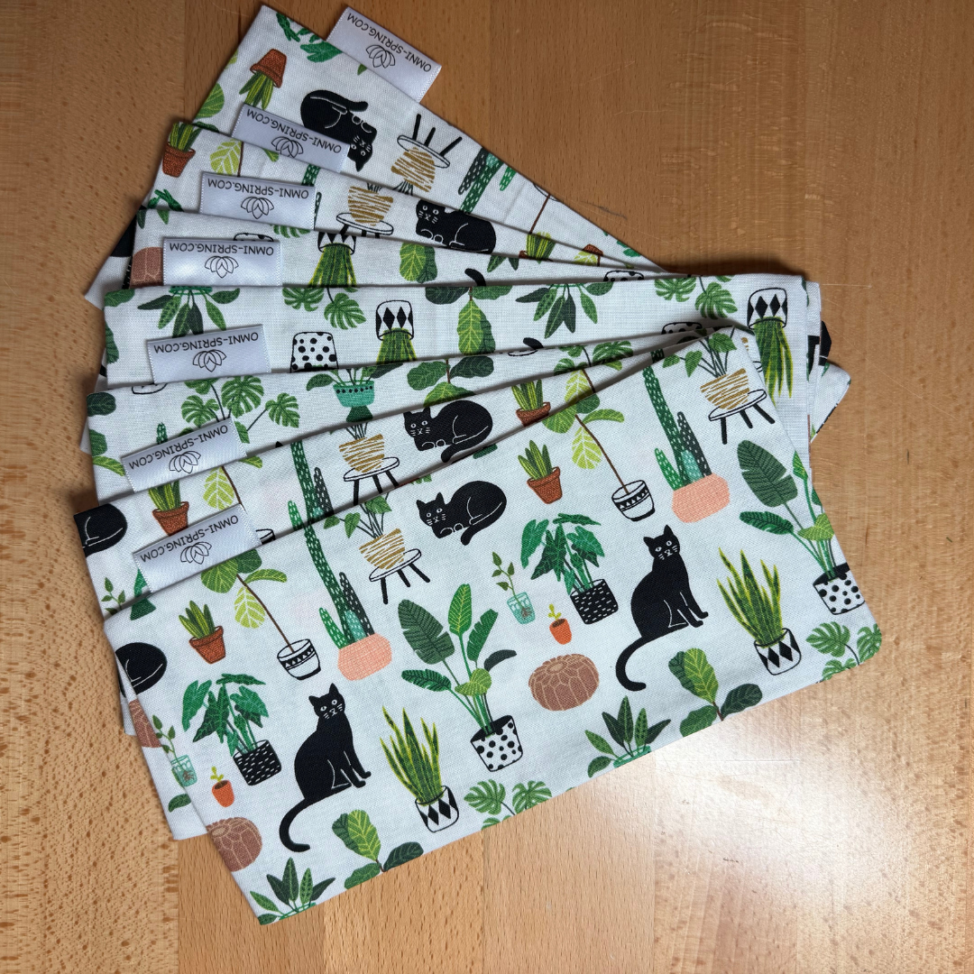 Resting Cat Face - Snuggy Eye Pillow with removable cover